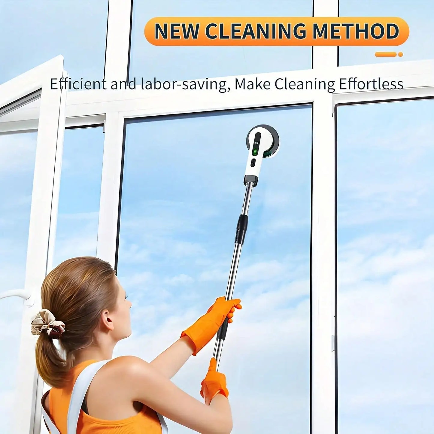 Electric Spin Scrubber — Deep Clean Bathrooms, Tiles & Kitchens in Minutes