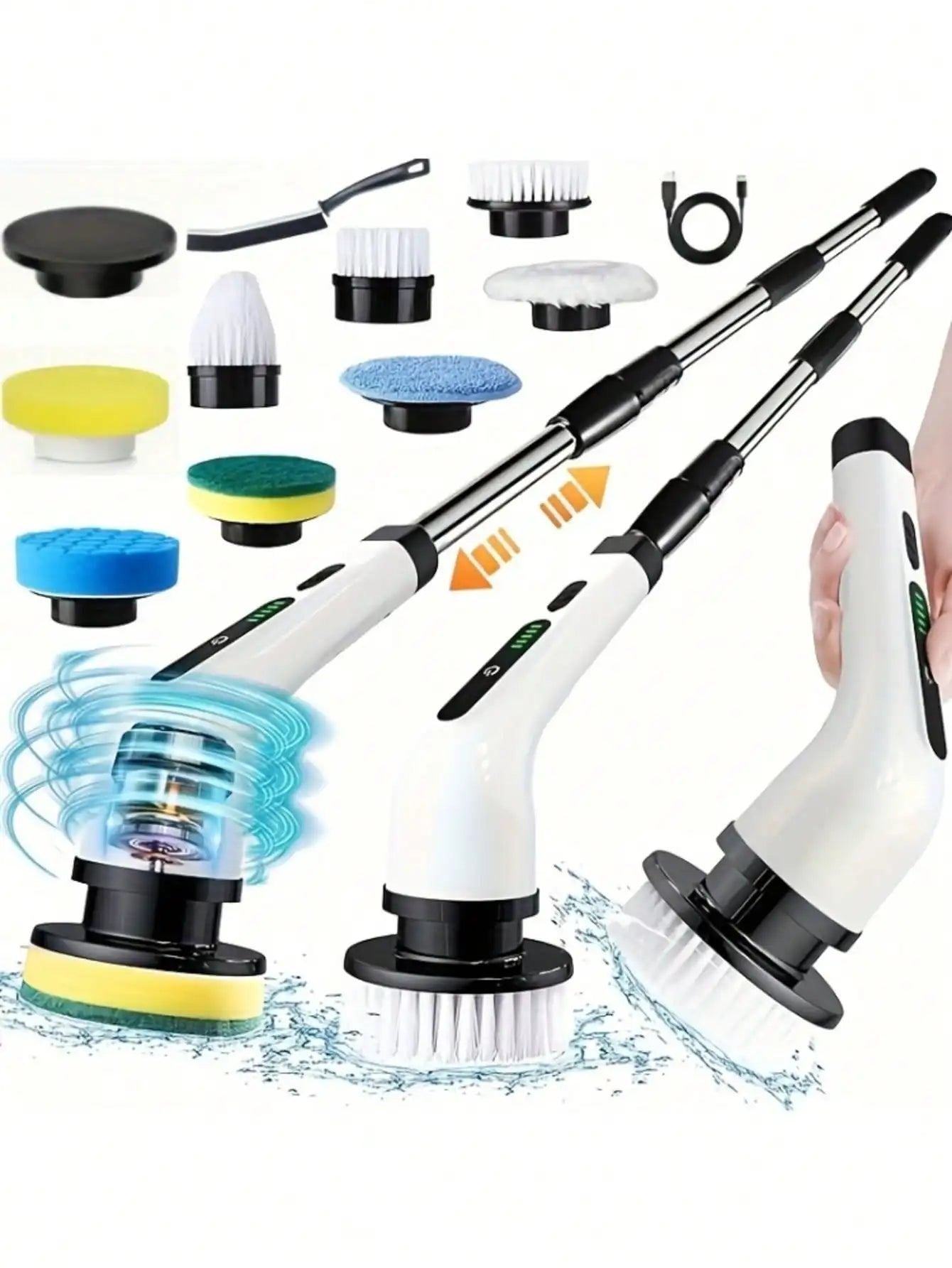 Electric Spin Scrubber — Deep Clean Bathrooms, Tiles & Kitchens in Minutes