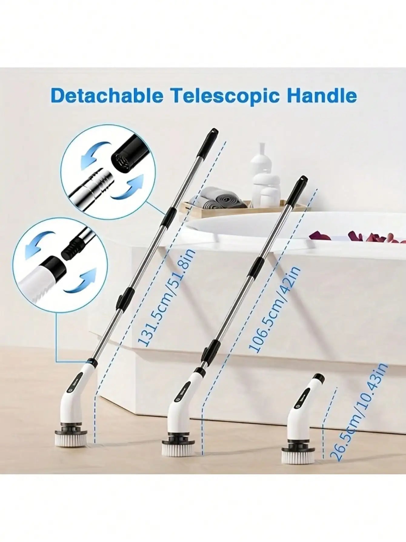 Electric Spin Scrubber — Deep Clean Bathrooms, Tiles & Kitchens in Minutes